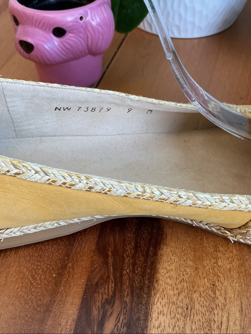 Stuart Weitzman Goldenrod Suede Tipadrille Espadrille Flats 9